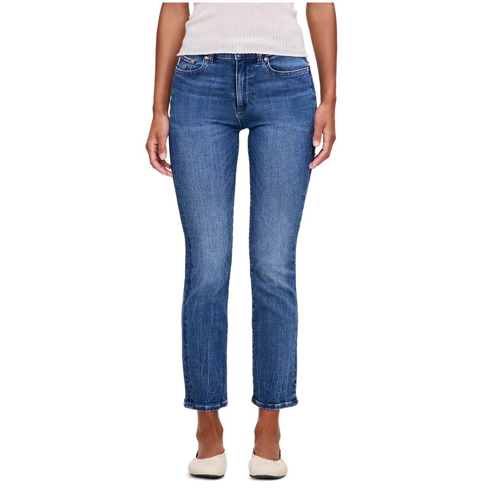 DL1961 Mara Straight Instasculpt Mid Rise Ankle Jeans Palm Springs Blue 12612 26